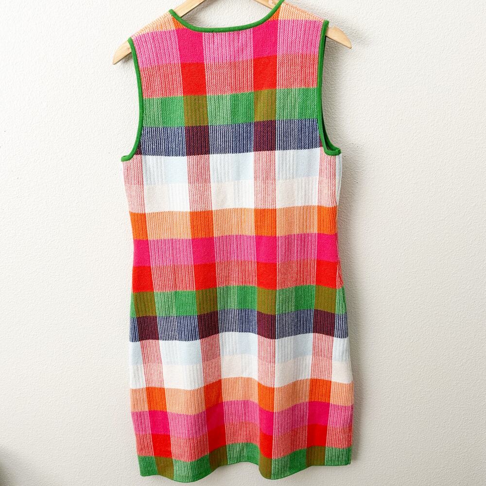 KATE SPADE x TARGET | NWT Plaid Pink Orange Green Knit Dress Multicolor | XL - Picture 6 of 7